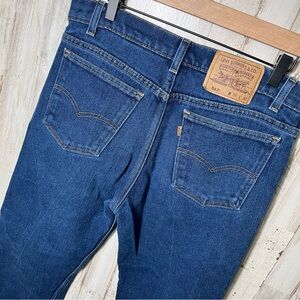 Vintage Levis 517 90s Orange Tab Bootcut Jeans Dark Wash USA Mens Size‎ 36 x 28